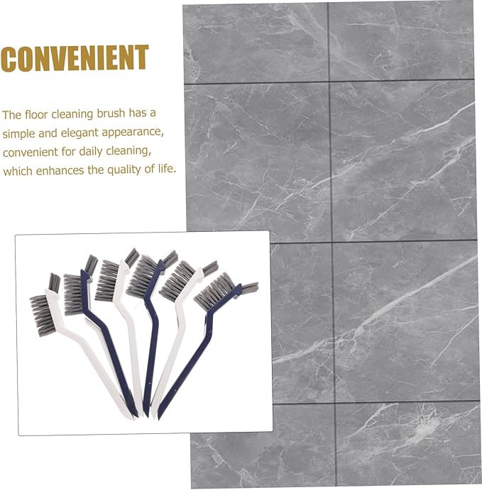 6pcs Edge Brush Grout Removal Tool Cleaning Brush for Spaces Tile Floor