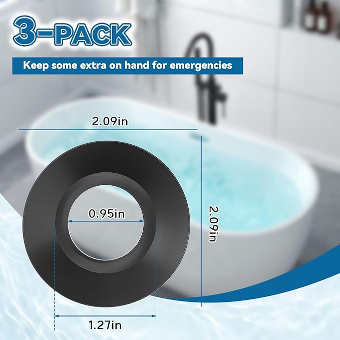 829-484 Tub Stopper Gasket for Pop-up Bathtub Drain Plugs for Tub Drain Assemblies Replaces Gasket