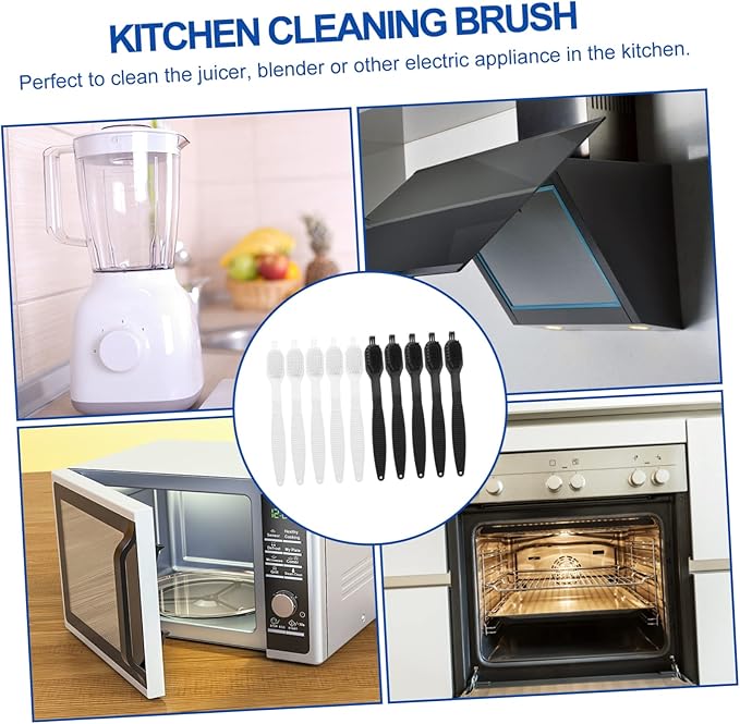 PRETYZOOM 10pcs Kitchen Electric Appliance Cleaning Brushes with Dual Bristle Design Small Juicer Cleaning Tools for Compact Kitchen Appliance Maintenance