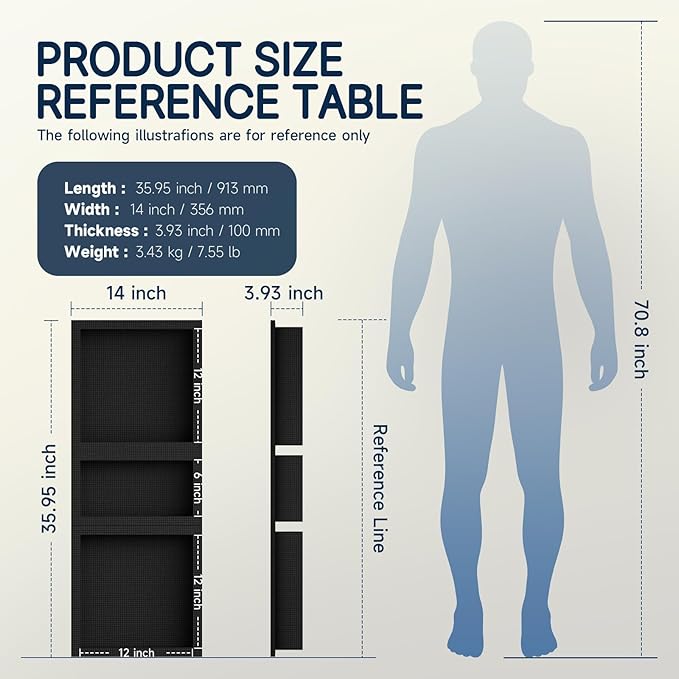 Homevacious Shower Niche Ready for Tile(14"x14"+14"x8"+14"x14") XPS Triple Waterproof Recessed Bathroom Wall Niche Shelf Insert Black Easy Installation and Bonding Friendly for Bathroom Storage