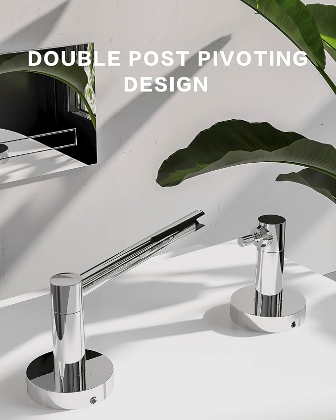 Toilet Paper Holder Bathroom Tissue Roll Holder Stainless Steel and Zinc Alloy Wall Mount Detachable (Chrome, 1)