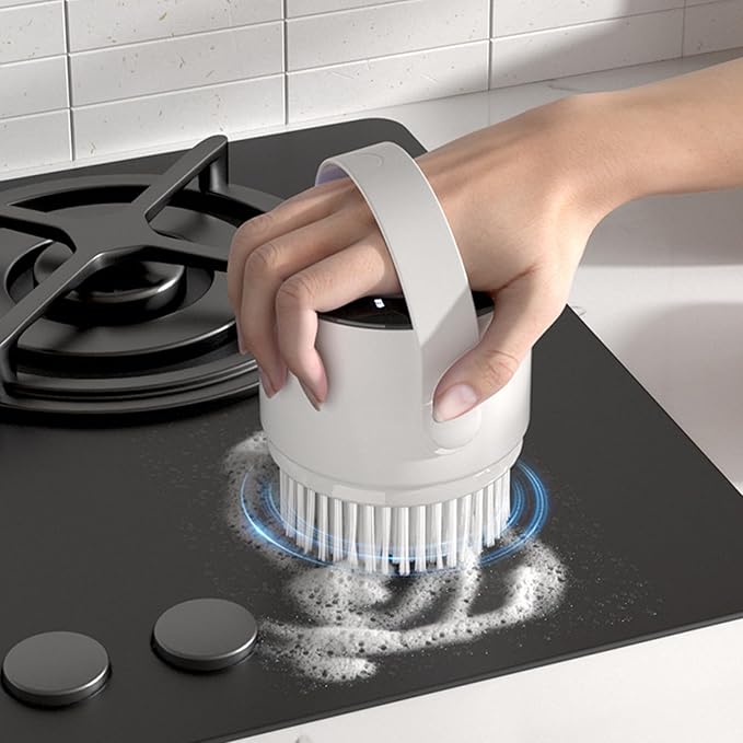 Rechargeable Electric Scrubber Ergonomic Grip Heavy Duty for Shower Sink Appliances Bathroom Cleaning Brush