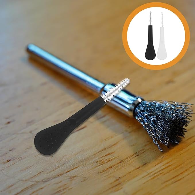 10pcs Multifunctional Gap Cleaning Brushes Small Handheld Grout Scrub Brushes for Kitchen Bathroom Window Edges Black and White