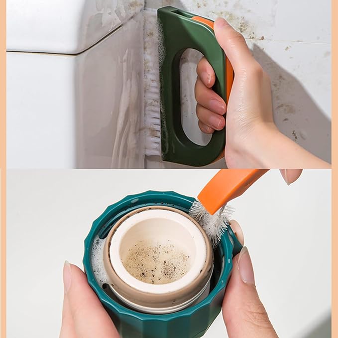 Upgraded Grout Cleaner Brush Set Detail Brush Set for Sink Drain Portable Grout Brush for