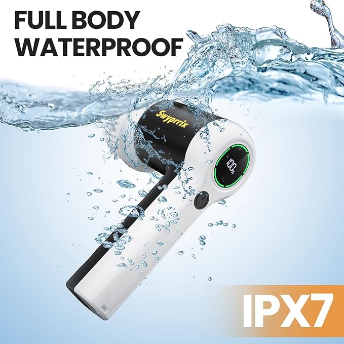 Electric Bathroom Cleaning Brush, Cordless Spin Scrubber with Full-Body IPX7 Waterproof Design and 6 Replaceable Brush Heads for Bathtub, Kitchen, Windows, and Home Cleaning