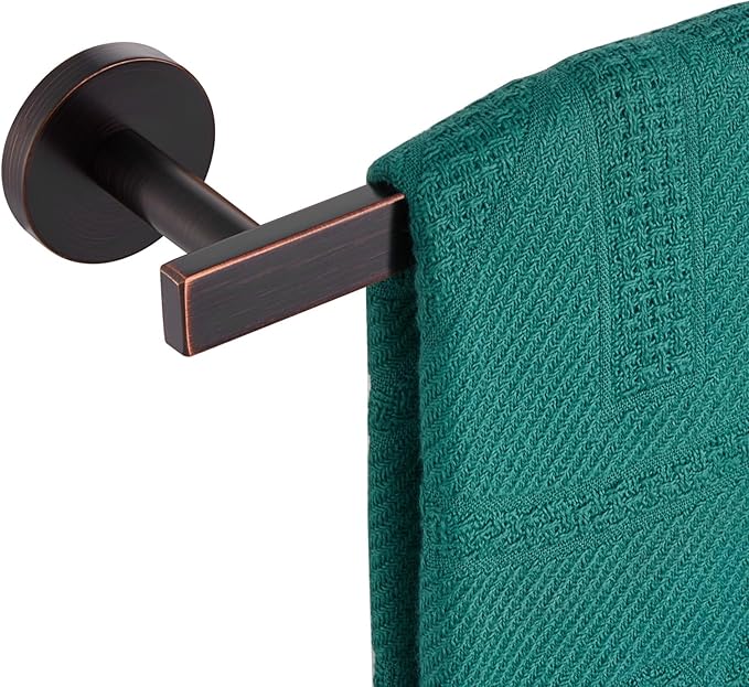 12 Inch Bathroom Towel Bar Bath Towel Rack Kitchen Towel Holder Towel Ring Wall Mounted SUS304 Stainless Steel Oil Rubbed Bronze AN4001ORB-L12