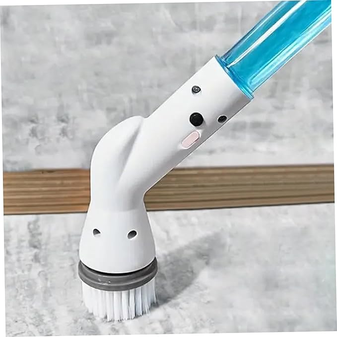 Kitchen Brushes, Electric Cleaning Brush Cordless Electric Spin Scrubber with Adjustable Stretchable Arm and 6 Replacement Brush Heads Spin Scrubber for Tile Floor Cleaning Tool, Set 1