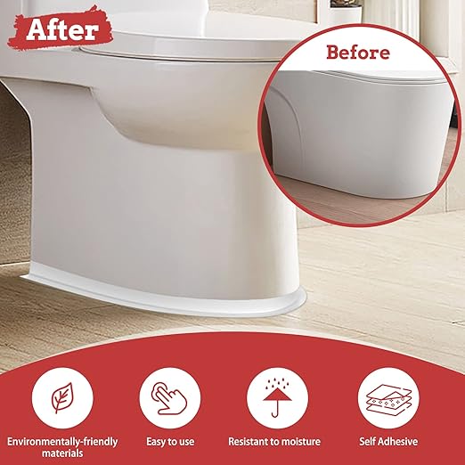 Caulk Tape, 3 Roll Self Adhesive Caulk Strip Waterproof, Caulking Sealant Tape for Kitchen, Countertop, Bathroom, Sink, Shower, Bathtub, Toilet Edge Protector with Sealing Tool (1.5" x 10.5Ft)