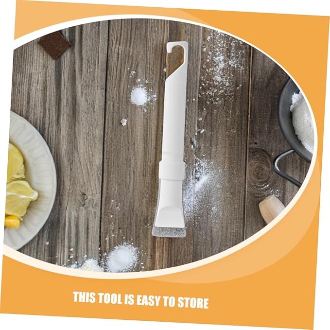 Generic 1 Set Multifunctional Grout Brush Compact Cleaning Tool for Tight Spaces Kitchen Bathroom Sinks and Window Tracks Includes Detachable Scraper for Versatile Use