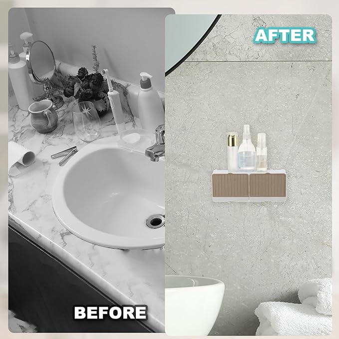 uxcell Soap Holder, 10 x 3.94 x 2 Inches Double Grid Wall Mounted No Drill Soap Dish for Shower, Bathroom & Kitchen - Self Draining Design Keeps Soap Dry (White)