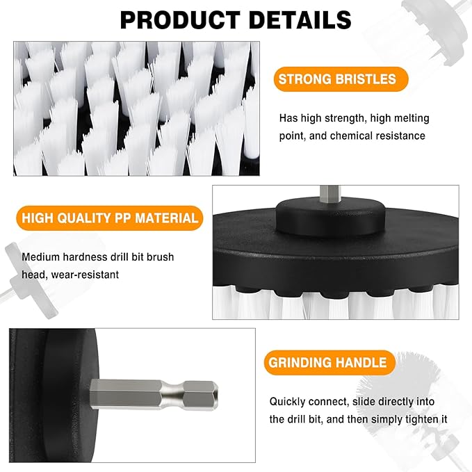 Electric Scrubber, Shower Scrubber, Cordless Cleaning Brush Scrubber for Home, 10 Replacement Heads, Rechargeable Cleaning Brush for Bathrooms, Car Floor Tiles