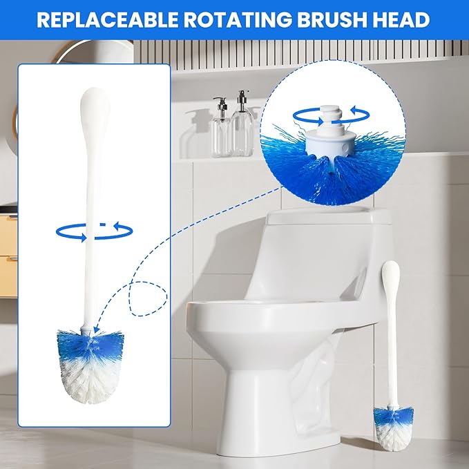 Toilet Brush Refills for OXO + Electric Spin Handle for Scrub Daddy/Mommy Sponges