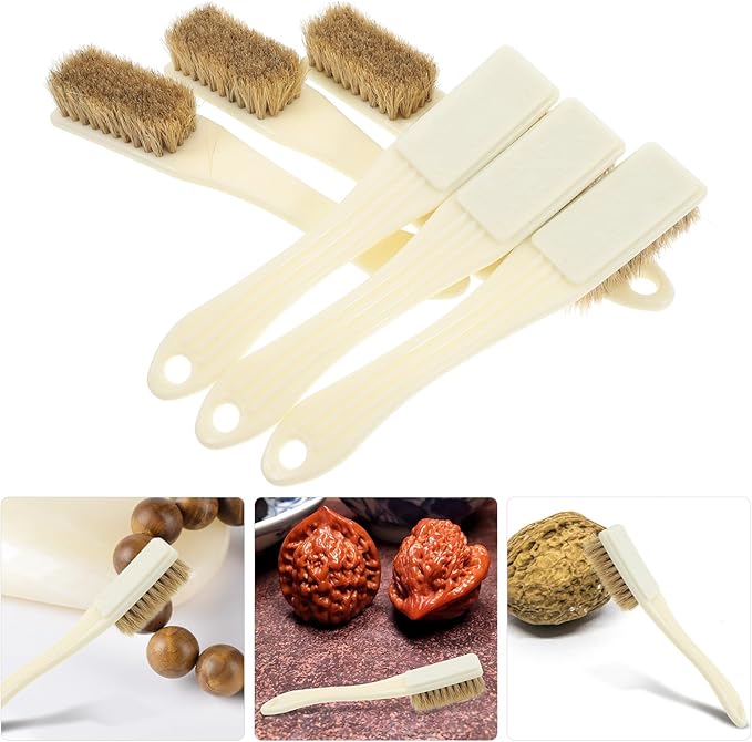 VICASKY 6pcs Mini Hard Bristle Crevice Cleaning Brushes Small Scrub Brushes for Tight Spaces Grout Tile Floors Kitchen Bathroom Household Cleaning Tools