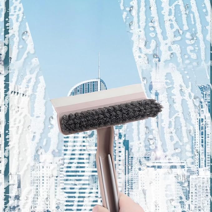 360° Rotating Gap Cleaning Brush - Multi-Purpose Hard Bristle Crevice Brush for Kitchen, Bathroom, Home, 9.45"x5.12"x1.97" (Purple)