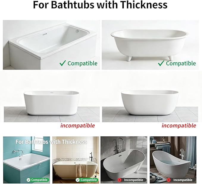Extra-Long 31.5 Inch Bathtub Splash Guard for Kids,2 Storage Pockets Large Capacity Bath Toy Caddy Holder,Silicone Water Shield Prevent Bathroom Spills