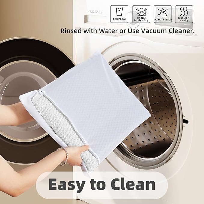Bathroom Rugs Non Slip Washable, Super Absorbent Thin Bath Mat Small Quick Dry Low Pile Bathroom Rug, White 16"x24" / 1'4" x 2'