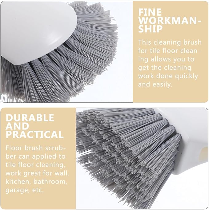 Multi-Functional Small Cleaning Brush with Sturdy Bristles for Washing Machine Bathroom Floor and Grout Crevice Cleaning Compact Design for Easy Grip and Reusable Random Color