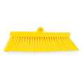 SPARTA 41278EC04 Flo-Thru Plastic Wall Scrub Brush, Equipment Brush With Soft Nylex Bristles For Industrial Kitchens, Hospitals, Commercial Cleaning, 4 Inches, Yellow