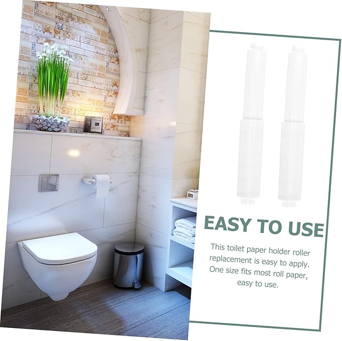 Alipis 2pcs Toilet Paper Holder Tissue Stand for Bathroom Simple Design Easy Installation Practical Bathroom Supplies