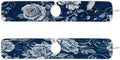 2 PCS Kitchen Sink Splash Guard 30 Inch Faucet Mat for Kitchen Sink Bathroom Sink Faucet Absorbing Drip Drain Mat Pad Microfiber Soft Washable Navy Blue Roses and Butterflies