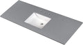 MSI Sparkling Gray Vanity Top with Under Mount Rectangle Single Bowl Ceramic Sink, Engineered Marble Stone, 4" CC Faucet Holes, 61"X22"