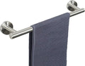 NearMoon Bath Towel Bar, Thicken Stainless Steel Shower Towel Rack Holder Wall Mounted for Bathroom, 16-lnch Overall Length-13-lnch Usable Hanging Space (2 Pack, Brushed Nickel)