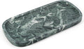 Koville Marble Tray, 10"x5" Marble Vanity Tray for Bathroom Countertop Kitchen Sink, Rectangular Stone Tray for Perfume Fragrance, Decorative Catchall Tray Jewelry Cosmetics Organizer(Green)