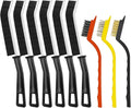 9PCS Crevice Cleaning Brush, Hard Bristle Scrub Brushes Tools for Deep Cleaning Gap, Multifunctional Grout Brush for Home, Bathroom, Kitchen, Window and Corners