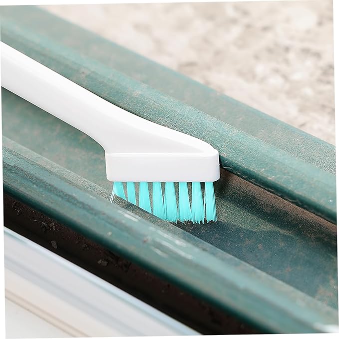 Household Cleaning Brush with Sturdy Bristles Multifunctional Crevice and Grout Scrubbers for Kitchen Bathroom Floors and Windows Lightweight with Hanging for Convenient Storage