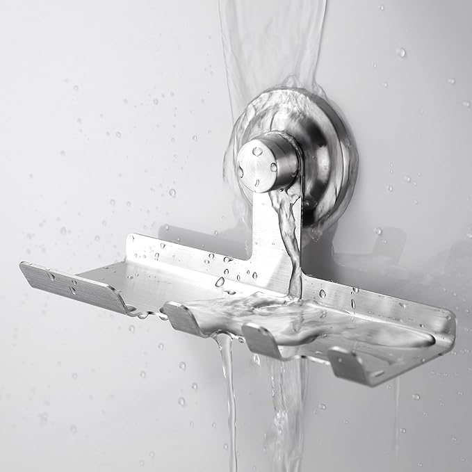 DELITON Suction Cup Razor Holder, Powerful Suction Cup Hooks for Wall, Removable&Reusable Shower Hooks for Towel, Loofah, Toothbrush