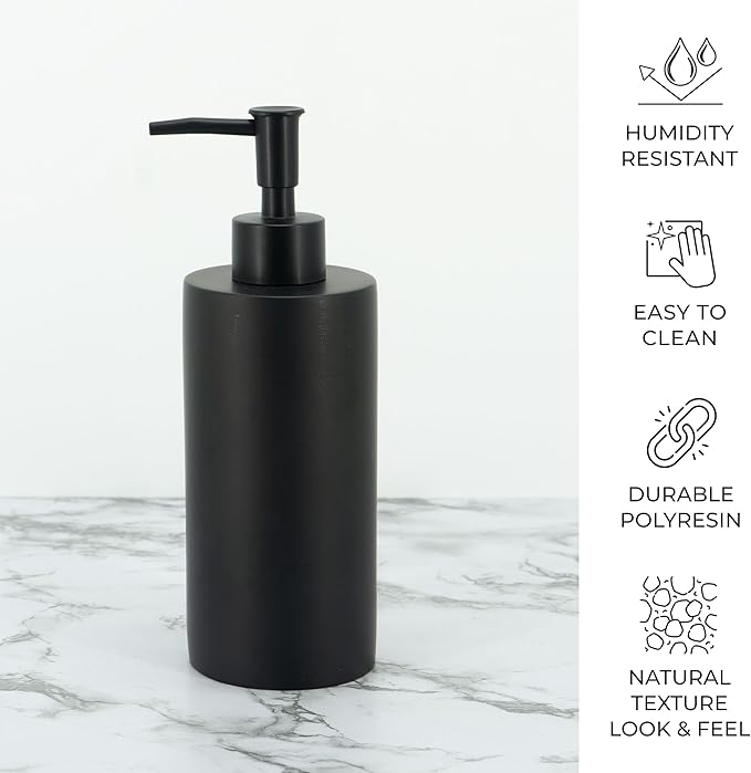 ZCCZ Grey Bathroom Accessory Sets, 4 Pieces Bathroom Accessories Complete Set Vanity Countertop Accessory Set, Includes Lotion Dispenser Soap Pump, Tumbler, Toothbrush Holder and Tray