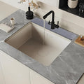 23.6 Inch Dark Gray Diatomite Faucet Mat, Super Absorbent Stone Tray Fast-Drying Sink Mat, Quick Dry Kitchen Splash Guard for Kitchen Sink/Bathroom Counter