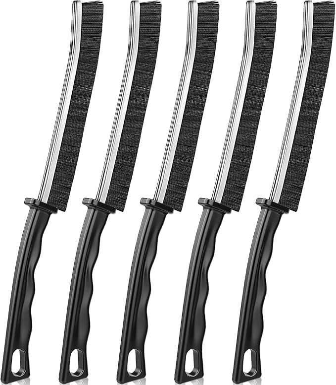 5 Pcs Hard Bristle Crevice Cleaning Brush - Gap Cleaning Brush for Bathrooms, Kitchens, Windows Multifunctional Window Slots, and Brushes,Used for Cleaning Gaps