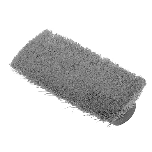 SPARTA 41278EC04 Flo-Thru Plastic Wall Scrub Brush, Equipment Brush With Soft Nylex Bristles For Industrial Kitchens, Hospitals, Commercial Cleaning, 4 Inches, Yellow