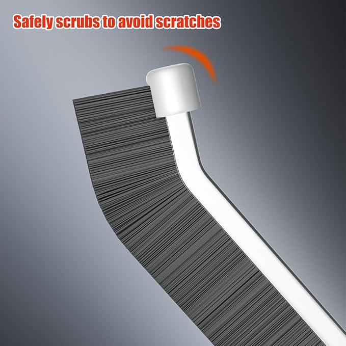 Scrub Brushes for Cleaning | Window Track Cleaner Brush | Bathroom Cleaning Supplies for Grout Faucet Window Shower Laundry Vehicle Kitchen Toilet