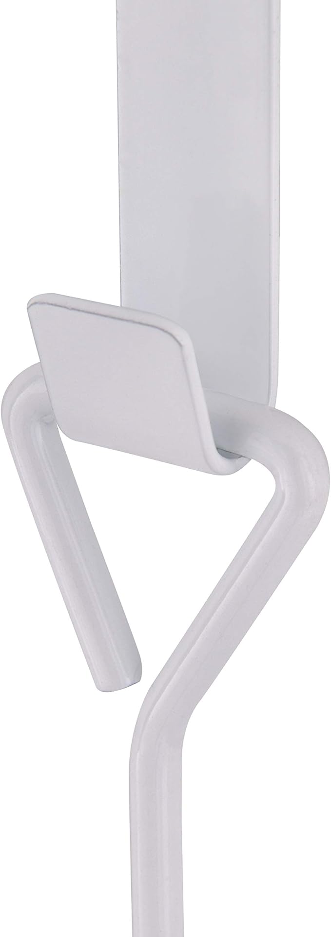 MyGift White Metal 3-Tier Over The Door Towel Rack - Bathroom Door Towel Holder, Over Shower Door Drying Rack for Small Spaces
