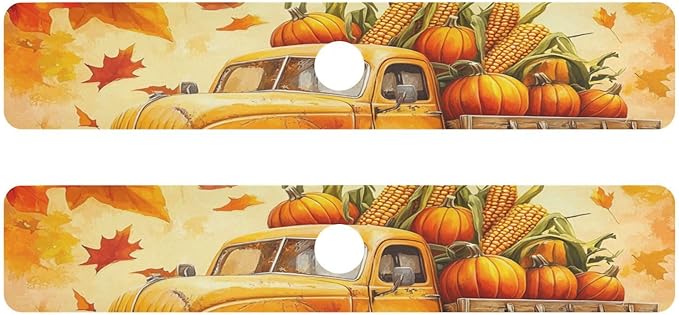 Fall Thanksgiving Pumpkin Truck Kitchen Sink Splash Guard Faucet Mat Diatomite Absorbent Pad for Bathroom RV 30x5.4in 1PCS water