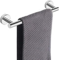 NearMoon Bath Towel Bar, Thicken Stainless Steel Shower Towel Rack Holder Wall Mounted for Bathroom, 9-lnch Overall Length-7-lnch Usable Hanging Space (1 Pack, Chrome Finish)