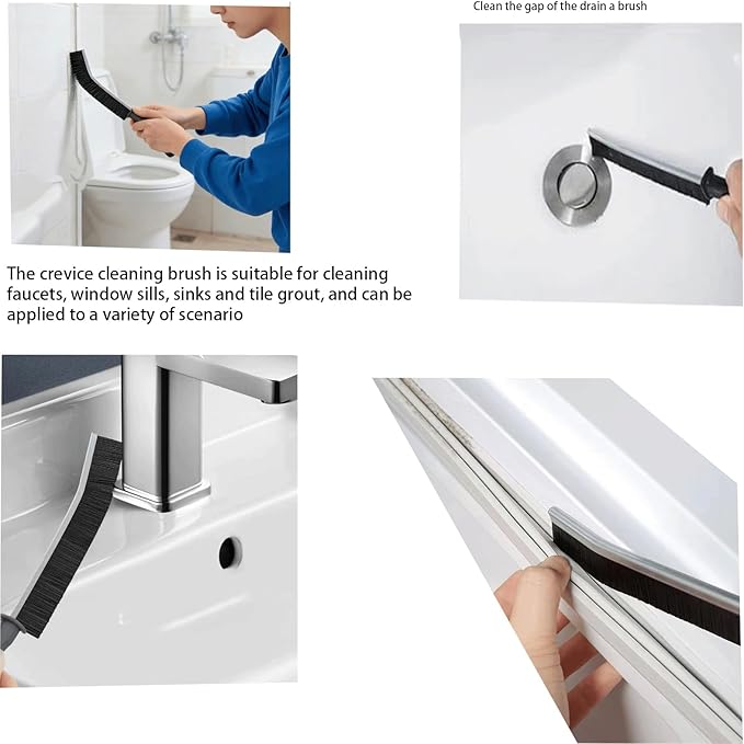 13 Pcs Crevice Cleaning Brush Tools Thin Hard Bristle Gap Brushes Small Spaces Cleaning Supplies for Bathroom Shower Bottle Corner Grout Kitchen Toilet Cup Sink Window Track Narrow Crevice Tool