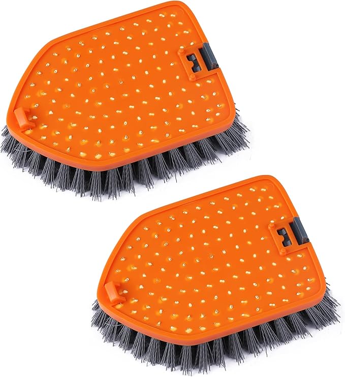 Tile Scrubber Brush Replacement Head 2 Pieces（Fit for ASIN:B09GF2LSZ8