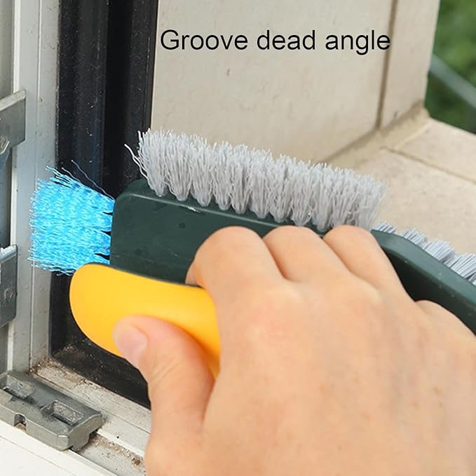 Generic Crevice Cleaning Brush - Efficient Stain Removal, Multi-Functional Gap Scrub Brush with Ergonomic Handle for Bathroom, Shower, Kitchen