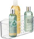 iDesign Hanging Suction Shower Caddy Basket for Bathroom Storage - Clear - Made in USA