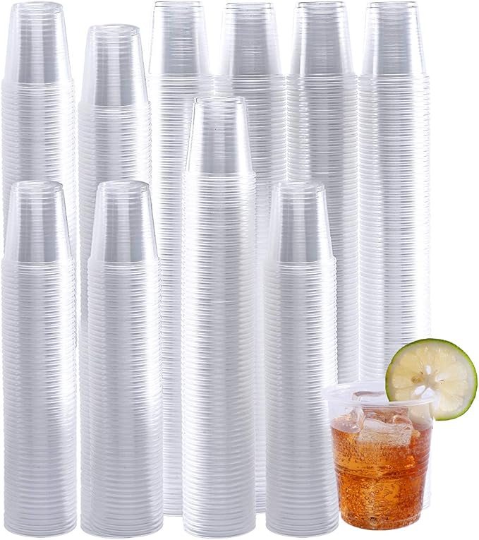 3oz Disposable Plastic Cups 500 Pack,Small Mouthwash Cups, Bulk Sample Tumblers for Home, School, Office, Parties, or Commercial Use