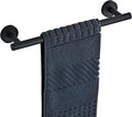 Bathroom Towel Bar, 12-Inch Towel Rack for Bathroom Wall Mounted, Matte Black Thicken SUS304 Stainless Steel Towel Rod Modern Home Decor (Total Length 14-Inch)