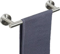 NearMoon Bath Towel Bar, Thicken Stainless Steel Shower Towel Rack Holder Wall Mounted for Bathroom,12-lnch Overall Length-10-lnch Usable Hanging Space (1 Pack, Brushed Nickel)