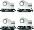 2 in 1 Groove Cleaning Brush Window Track Cleaning Tool, Gap Cleaning Brush，Multi-Function Grout Cleaning Tool(Gray,Four)