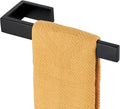 KOKOSIRI Hand Towel Bar Matte Black Bathroom Towel Holder Wall Mounted Kitchen Towels Shelf Bath Accessories Stainless Steel, B3009BK