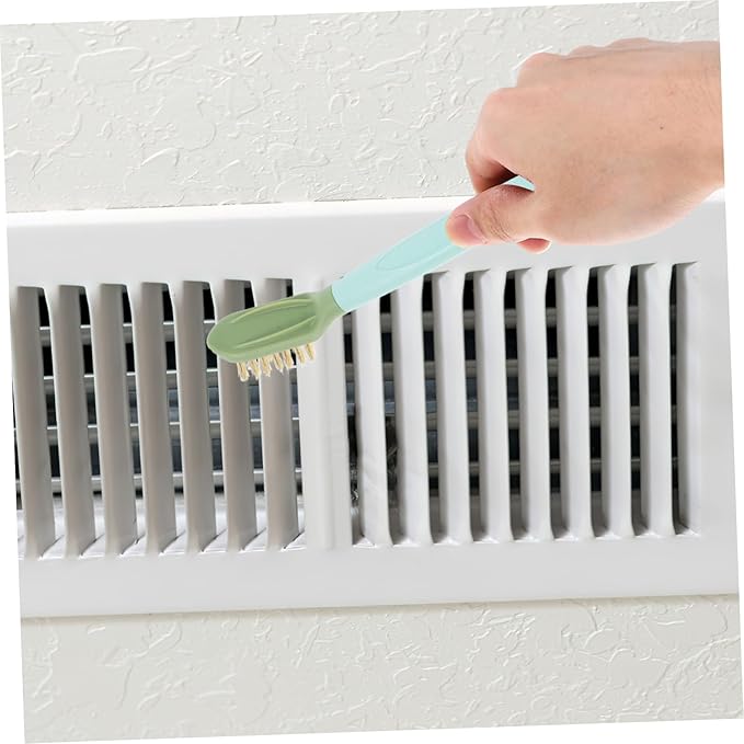 Mobestech Dual-Head Wire Brush Scraper Crevice Cleaning Brush for Grout Gas Stove Gutter Window Groove Household Cleaning