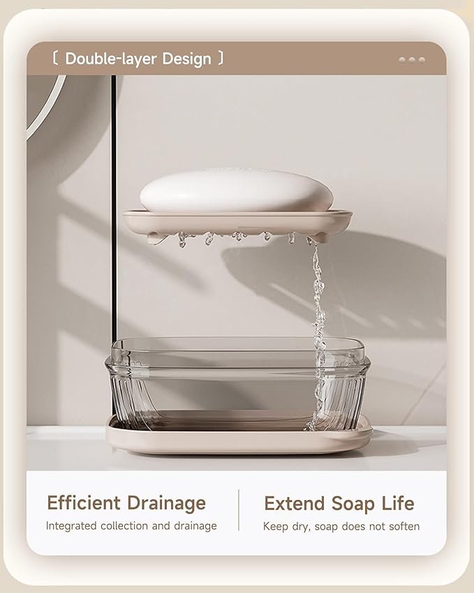 Travel Soap Case, Leakproof Soap Container with Lid, Portable Bar Soap Holder for Traveling, Transparently Soap Dishes for Bathroom, Shower, Gym, School, Camping, Vacation, Outdoor