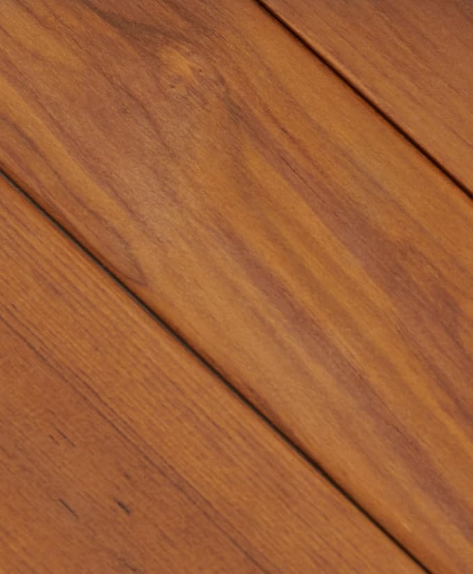 Seachrome Corner Shower Shelf in a Polished Finish with a Natural Teak Wood Insert